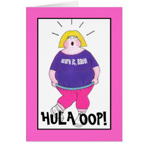 Hula OOP! - "Arbeta, Baby!" Hälsningskort