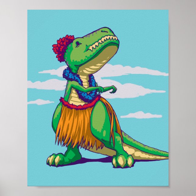 Hula Rex Poster (Framsidan)