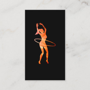 Hula Ring Artist Women Girls Hooping Visitkort