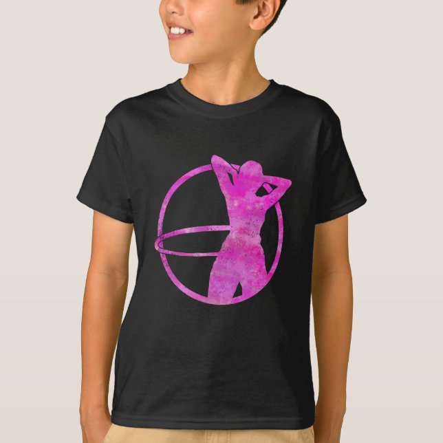 Hula Ring Dance Woman Sport T Shirt (Framsida)