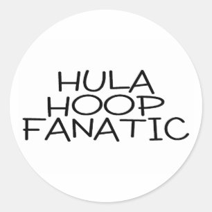 Hula Ring Fanatic Runt Klistermärke