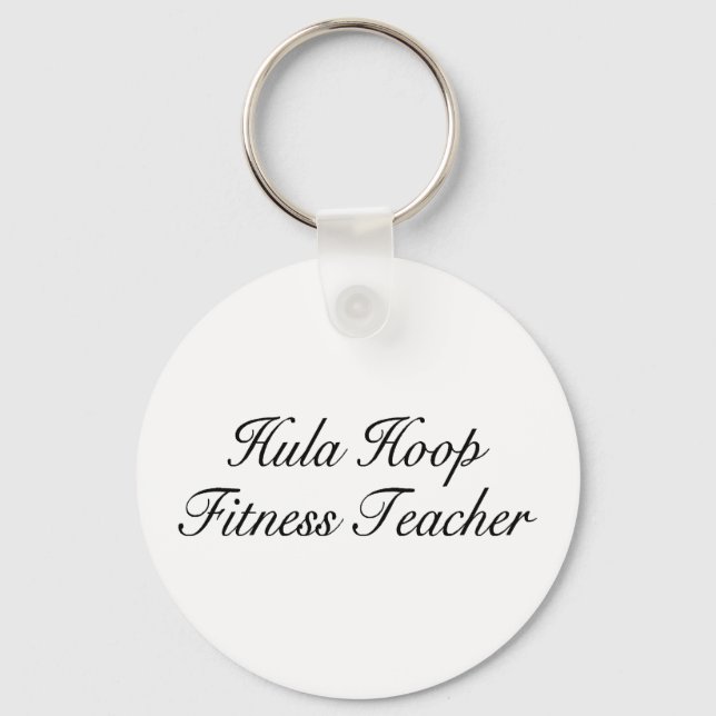 Hula Ring Fitness Teacher Nyckelring (Framsida)
