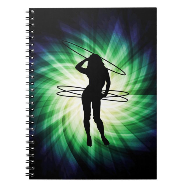 Hula Ring Girl, Coola Anteckningsbok (Framsidan)