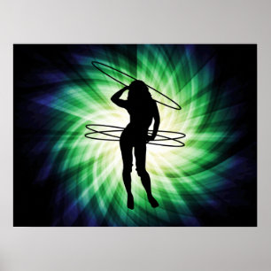 Hula Ring Girl, Coola Poster