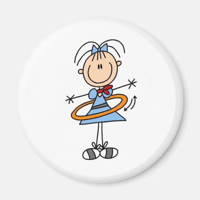 Hula Ring Girl Magnet (Framsidan)
