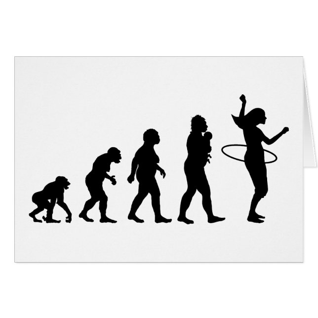 Hula ring hälsningskort (Framsidan Horizontal)