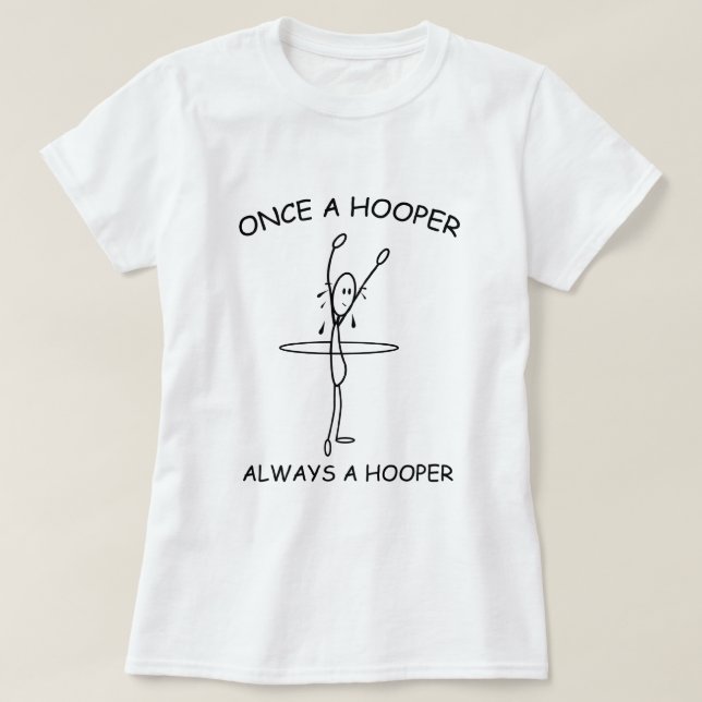 Hula Ring Hooper Funny T-shirt (Design framsida)