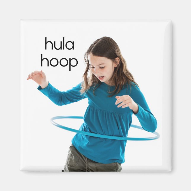 Hula Ring kylskåp, magnet (Framsidan)