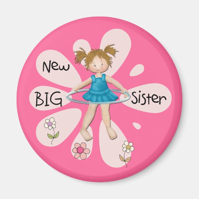 Hula Ring New Big Sister Magnet (Framsidan)
