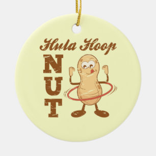 Hula ringnöt julgransprydnad keramik