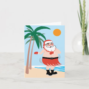 Hula Santa noterar kortet Helgkort