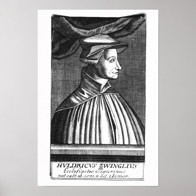 Huldrych Zwingli Poster (Framsidan)