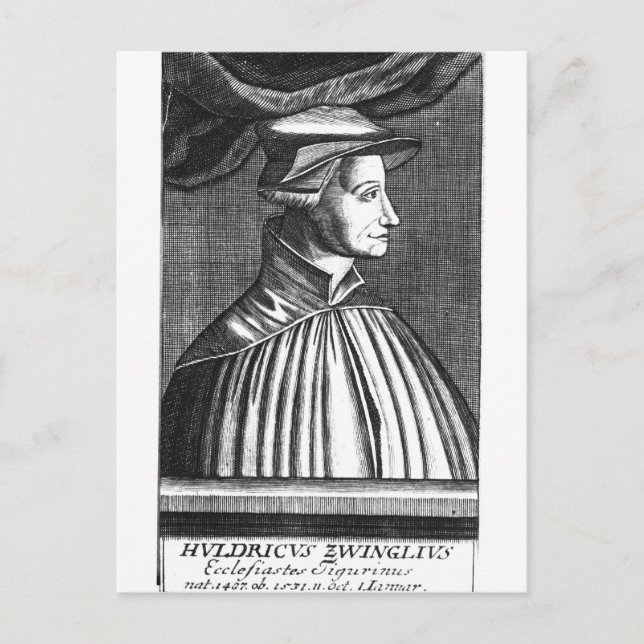 Huldrych Zwingli Vykort (Framsida)