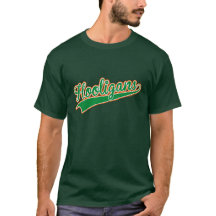 Huligans Baseball Script Irish Shamrock Tricolor
