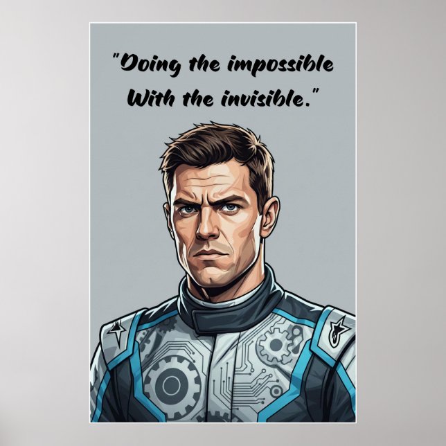 Hülkenberg Quote Poster – Doing the Impossible (Framsidan)