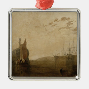 Hulks för Joseph Mallord William turner på Julgransprydnad Metall