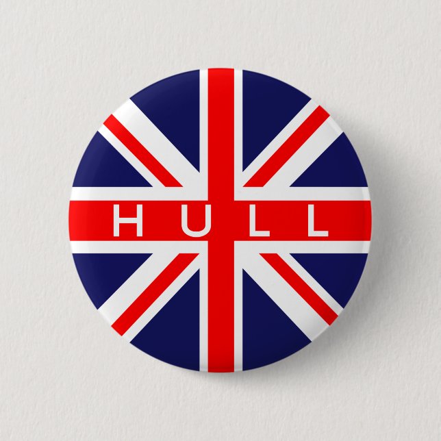 Hull: British Flagga Knapp (Framsida)