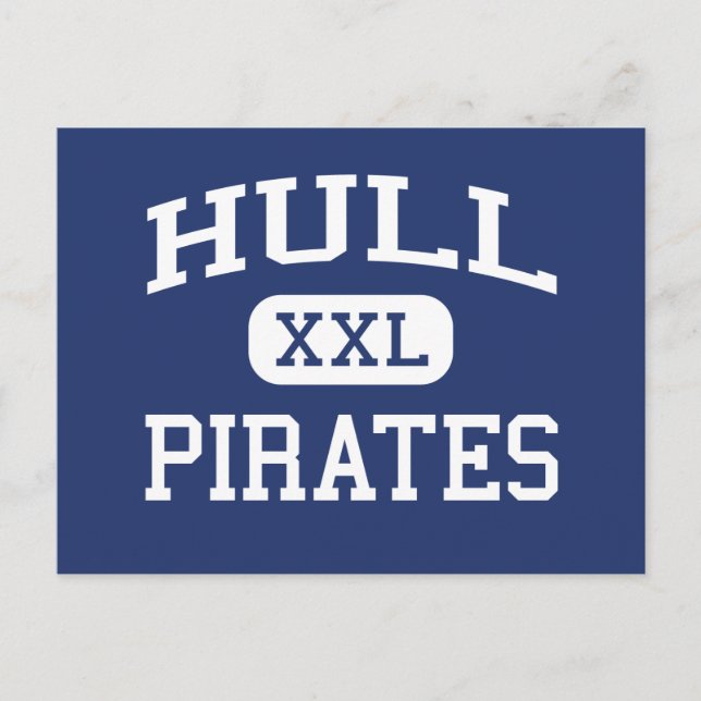 Hull - Pirater - High School - Hull Massachusetts Vykort (Framsida)