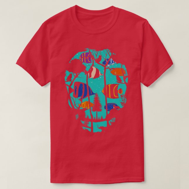 Hullfisk aquarium t shirt (Design framsida)