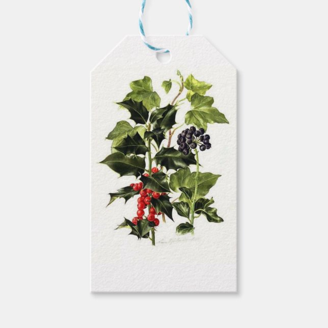 Hullig och ivrig juldesign presentetikett (Framsidan)