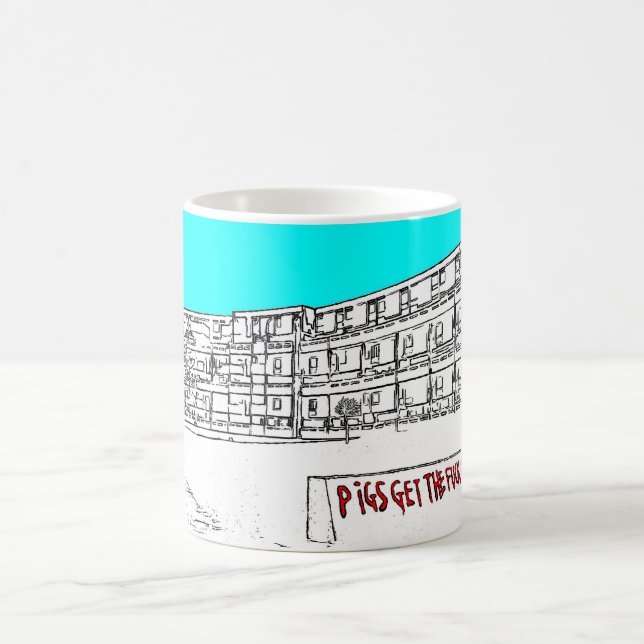 Hulme halvmånformig, Manchester, Kaffemugg (Center)