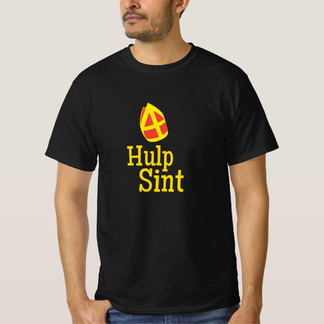 Hulp Sint Sinterklaas Pakjesavond T Shirt (Framsida)