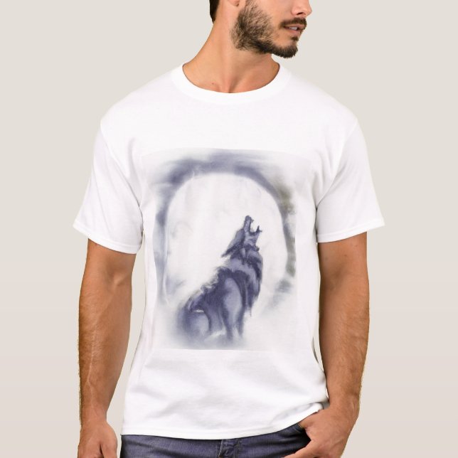 Hulvarg i månsken t shirt (Framsida)