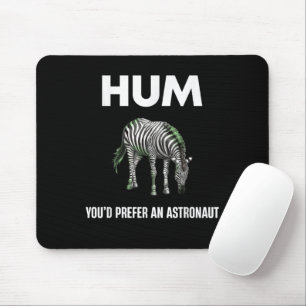 Hum Du Föredrar En Adtronaut Rolig Zebra Musmatta