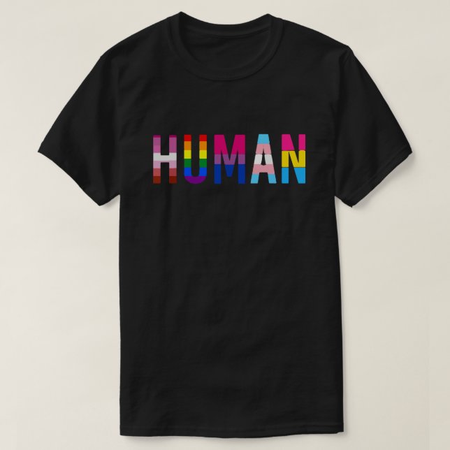 Humain LGBTQ+ Pride Month - Transgender, Lesbisk T Shirt (Design framsida)