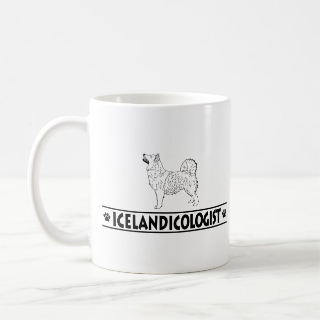 Humal isländsk fårhund kaffemugg (Vänster)