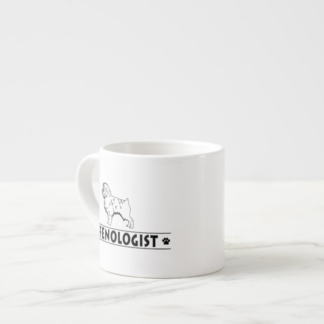 Humalog Affenpinscher Hund Espressomugg (Framsida vänster)