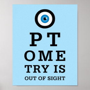 Humalog optometri utom syn - och räckhåll poster