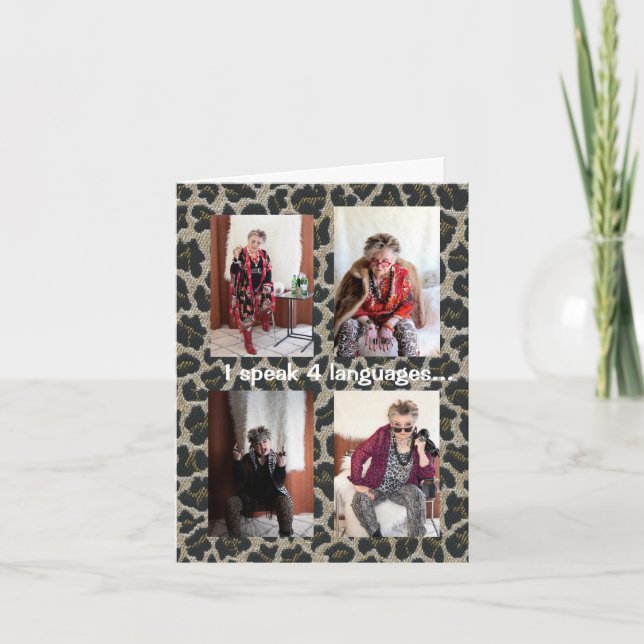 Humalog som talar mitt eget hälsningskort kort (Framsida)