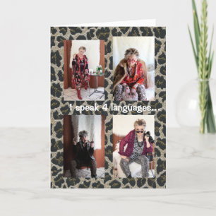 Humalog som talar mitt eget hälsningskort kort