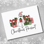 Humalog Unik Cute Funny Jul<br><div class="desc">Utforska den här härliga "Ghost of Julklapp"-utskriften, som på ett smart sätt betalar en älskad filmklassiker heder. Den här charmerande designen har ett sött, lovvärt julspöke som donerar en festlig rosa julhatt och omges av ett överflöd av vackert inslaget Julklapp. I paletten färg finns en glad blandning av , nypa...</div>
