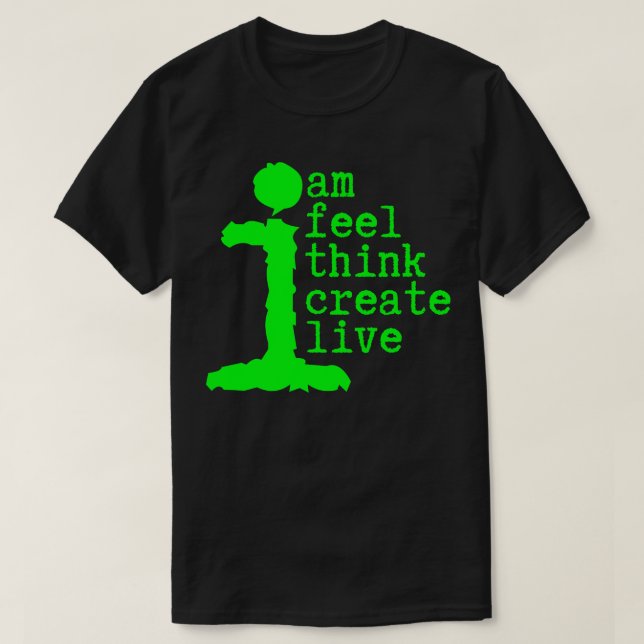 Human Am I Life Instructions 1 T Shirt (Design framsida)