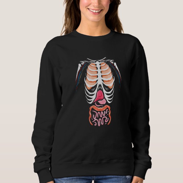 Human Anatomy Costume Halloween T Shirt (Framsida)