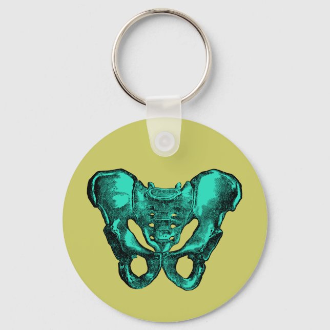 Human Anatomy Pelvis Bones Nyckelring (Framsida)