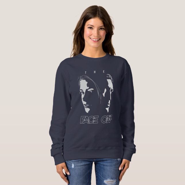 Human Ansikte off Silhouette Art | Kvinnor T Shirt (Hel framsida)