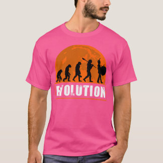 Human Bass Drum Evolution Funny Bass Drum Evolutio T Shirt