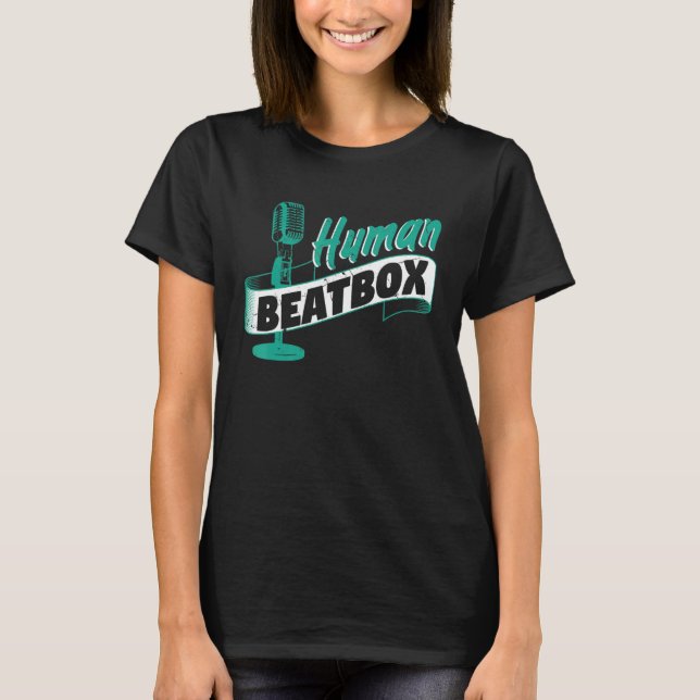 Human Beatbox Rappare T Shirt (Framsida)