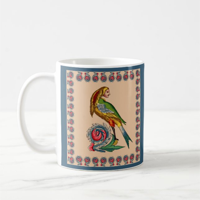 human bird print kaffemugg (Vänster)