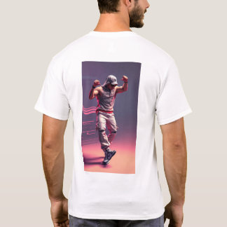 human body dancing in hip hop style t shirt
