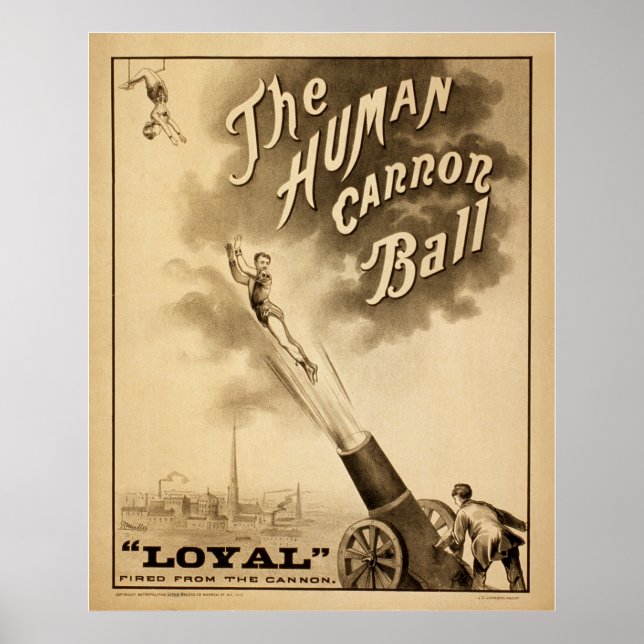 Human Cannon Boll Poster (Framsidan)