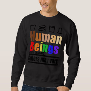 Human Care Label LGBtq Pride Month Blm Equa Lång Ärmad Tröja