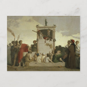 Human Comedy, 1852 Vykort