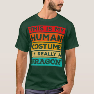 Human Costume Dragon Fire Halloween Beast Wings 1 T Shirt