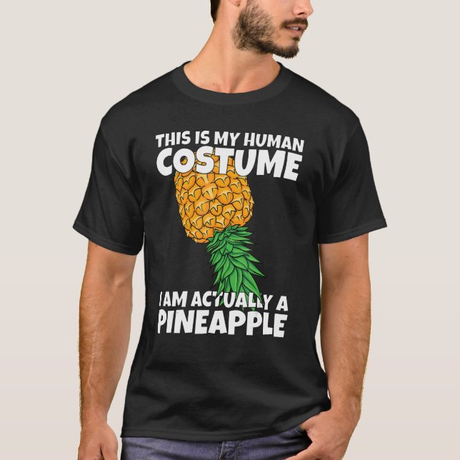 Human Costume, faktiskt en ananapple Swinger HallS T Shirt (Framsida)