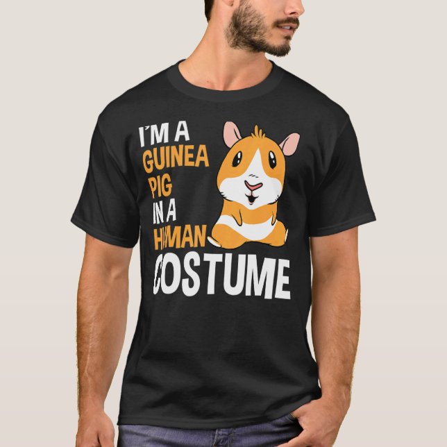 Human Costume Guinea Gris T Shirt (Framsida)