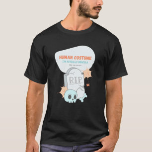 Human Costume. Jag är Dracula Halloween Funn T Shirt
